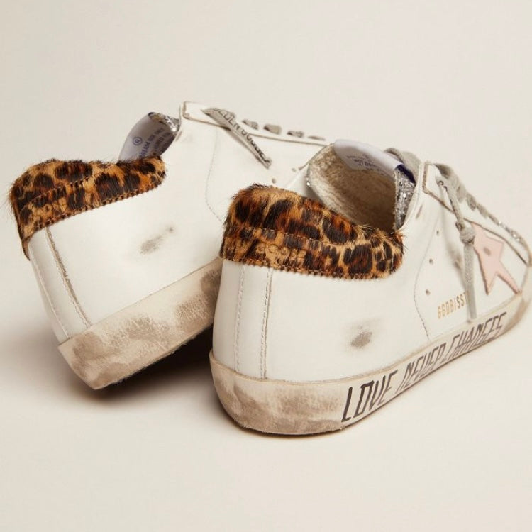 Golden Goose Lace-up flat-bottomed casual round-toed board (Women's)