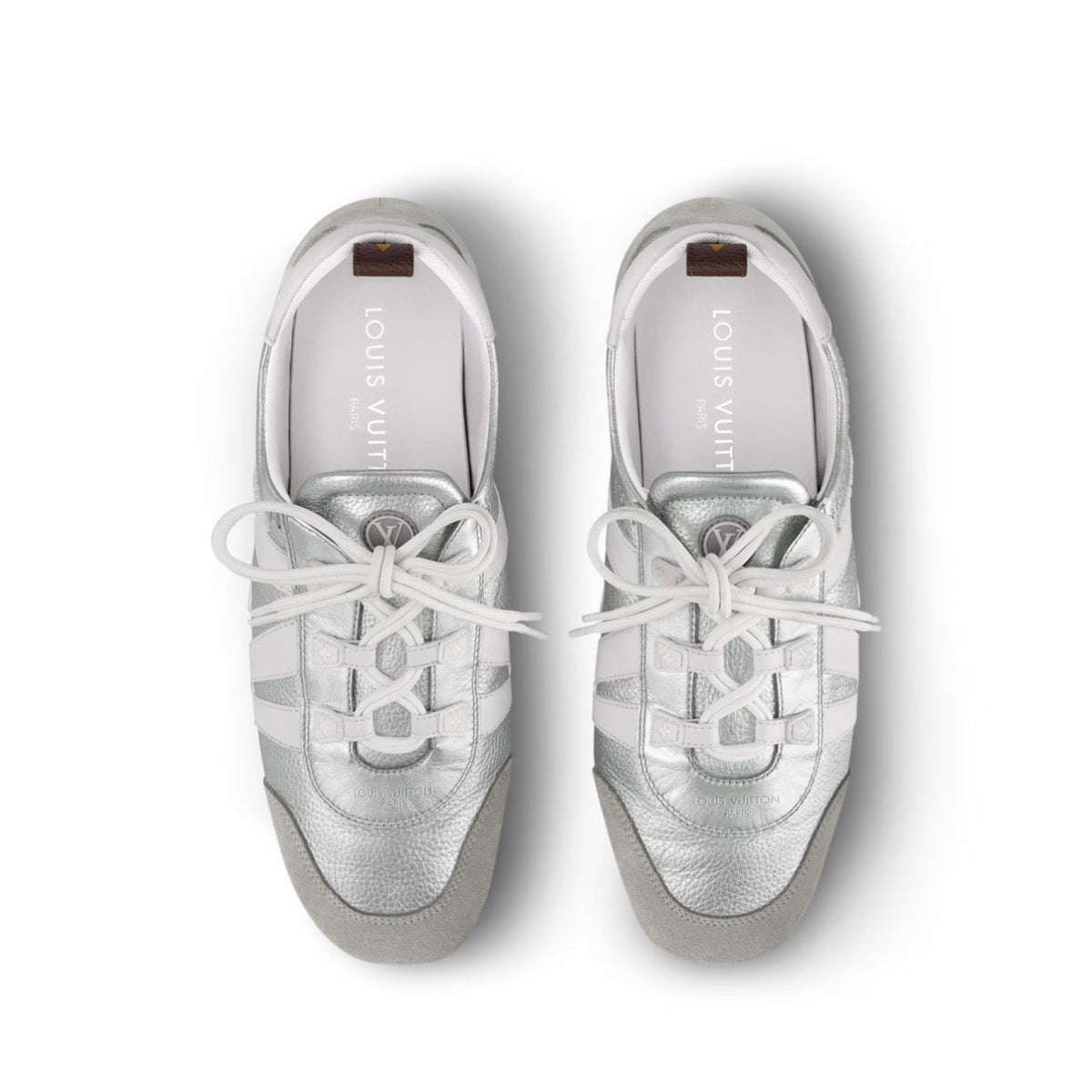 Louis Vuitton LV Sneakerina Metallic grained calf leather