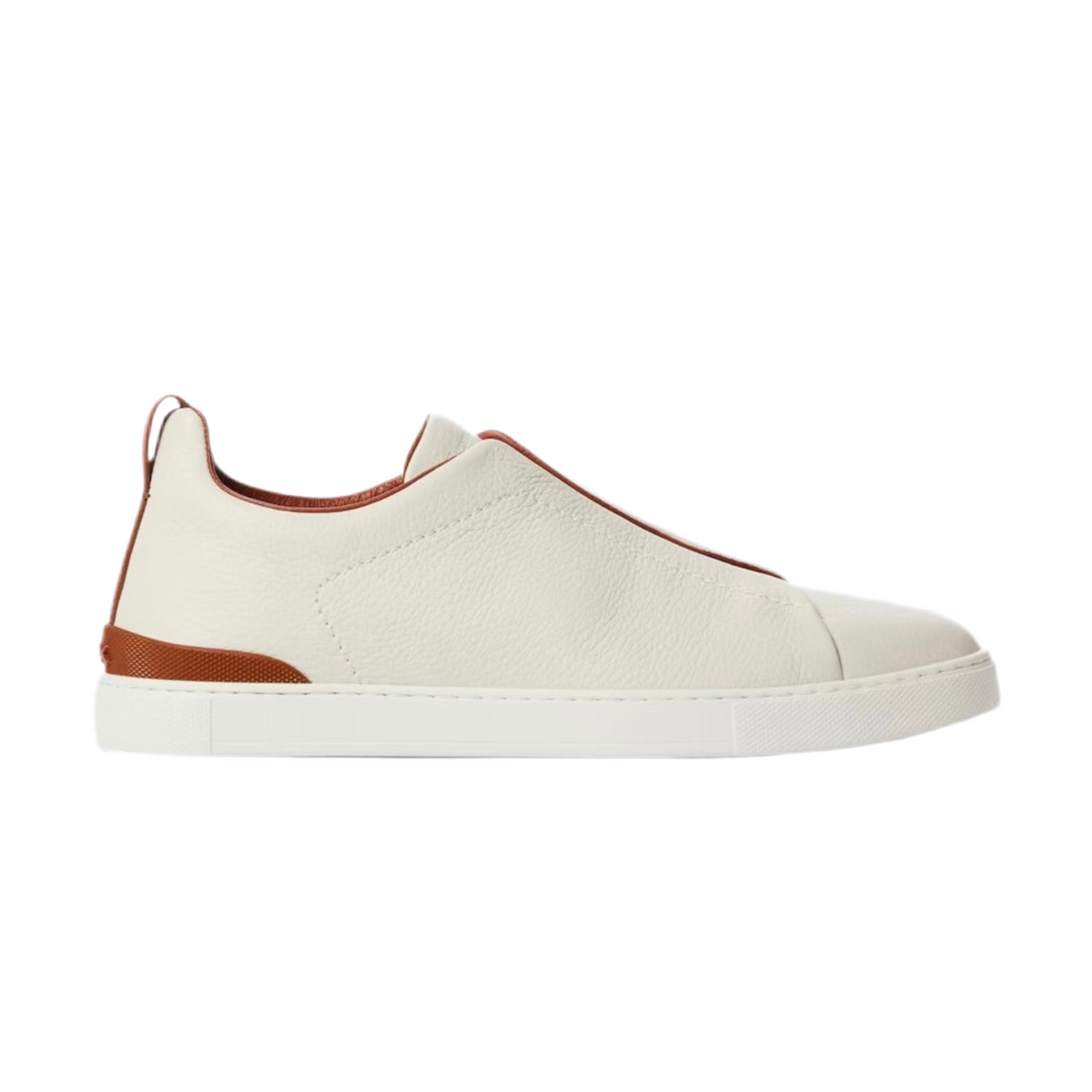 Zegna Triple Stitch leather sneakers WHITE TRIPLE STITCH Off White