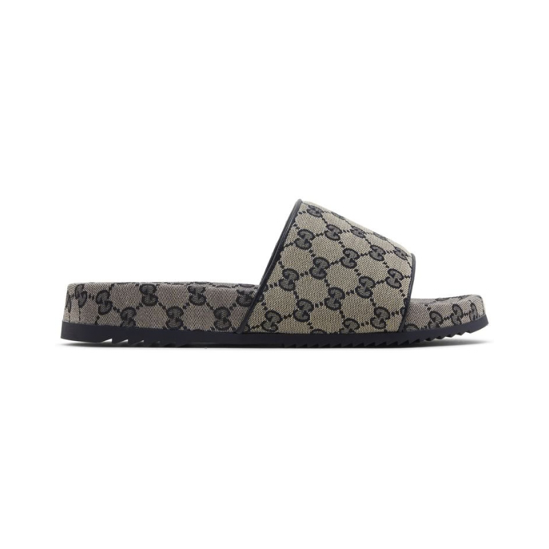 Gucci GG Slide Sandal 'Beige Blue Monogram'