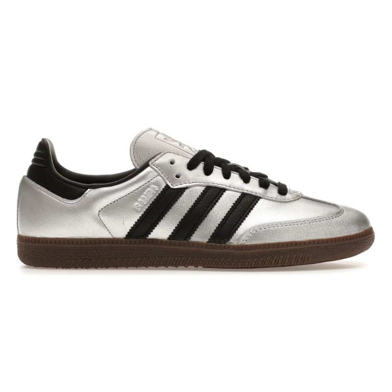 Adidas Samba OG – Silver Metallic Black Gum