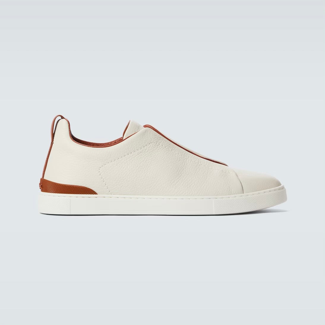 Zegna Triple Stitch leather sneakers WHITE TRIPLE STITCH Off White