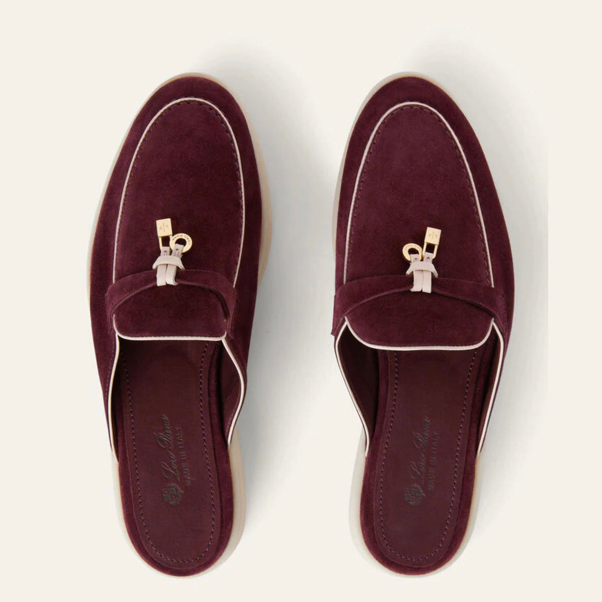 Loro piana Summer Charms Walk Loafer 'burgundy'