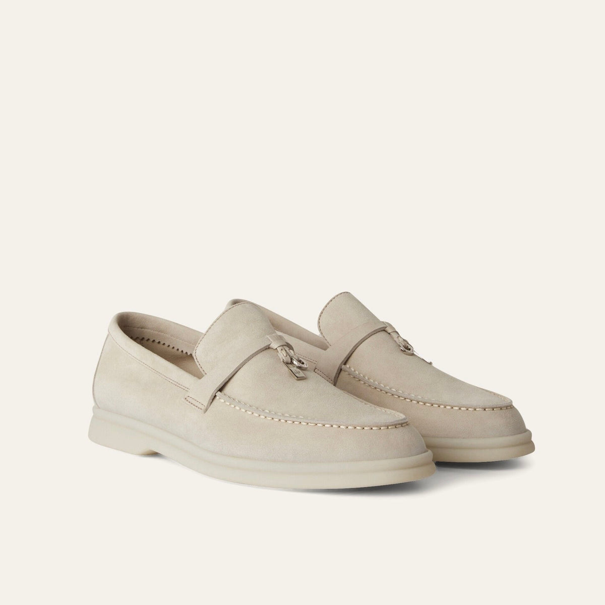 Loro piana Summer Charms Walk Loafer 'Powder Pearl'
