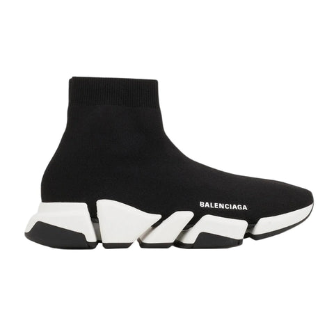 Balenciaga Speed 2 Trainer Knit 'Black White'