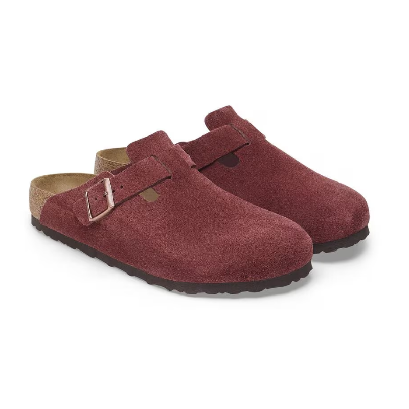 BirkenStock Boston Suede Leather - Zinfandel
