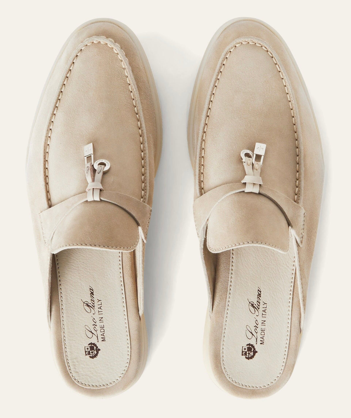 Loro piana Babouche Charms Walk Loafer 'Linen'