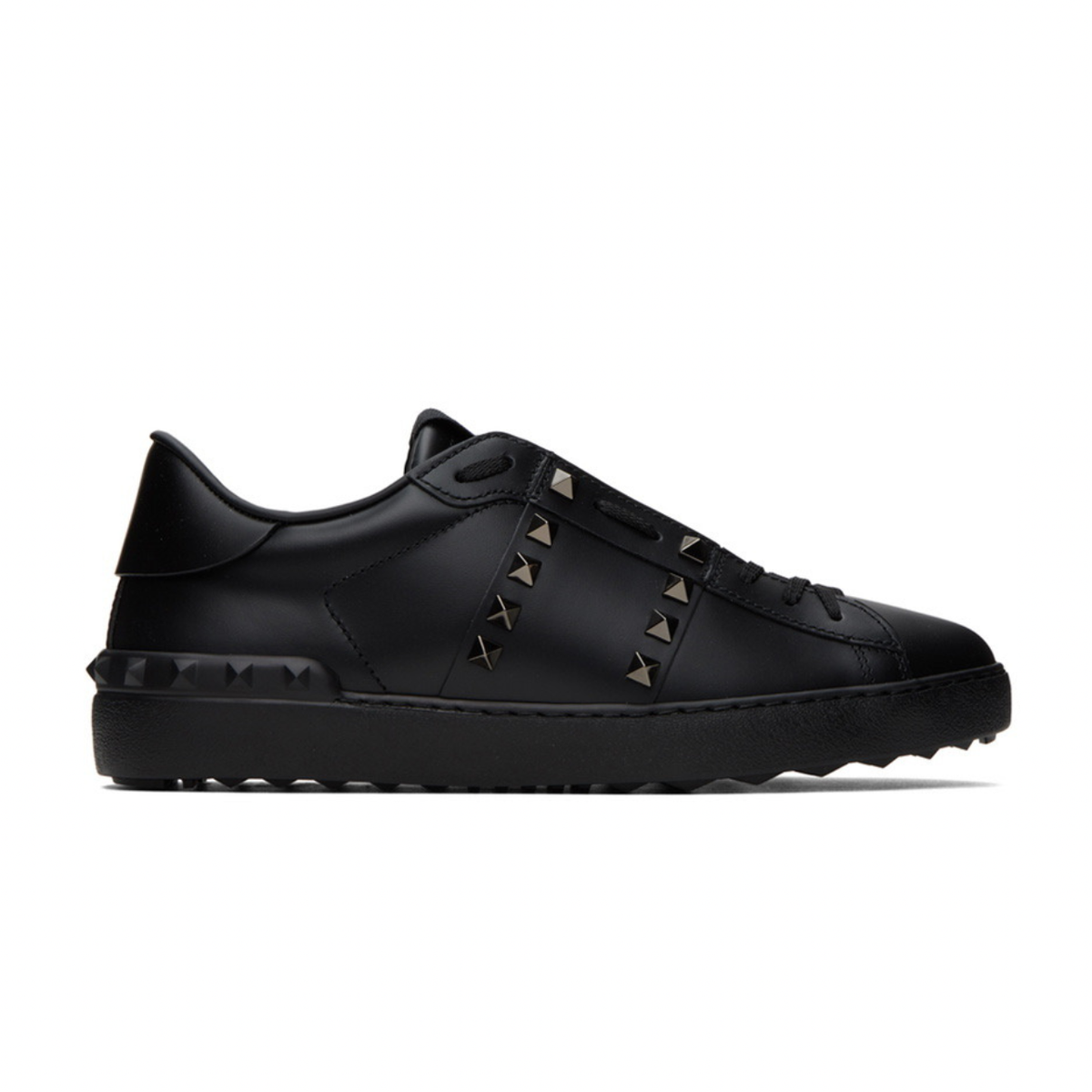 Valentino Garavani Black Rockstud Untitled Sneakers