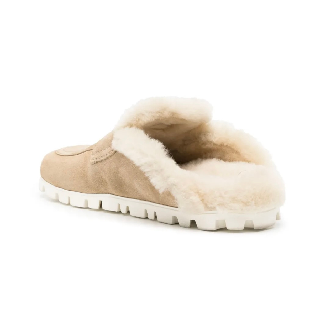 Miu Miu Suede mules 'Ecru'