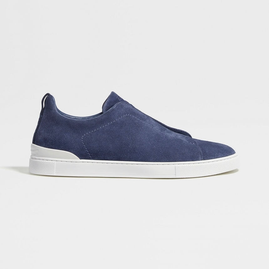 ZEGNA UTILITY BLUE SUEDE TRIPLE STITCH™ SNEAKERS