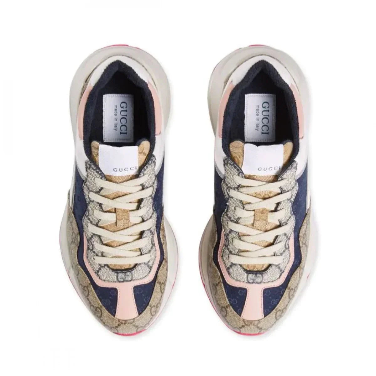 GUCCI MULTICOLOR GG RHYTON SNEAKERS
