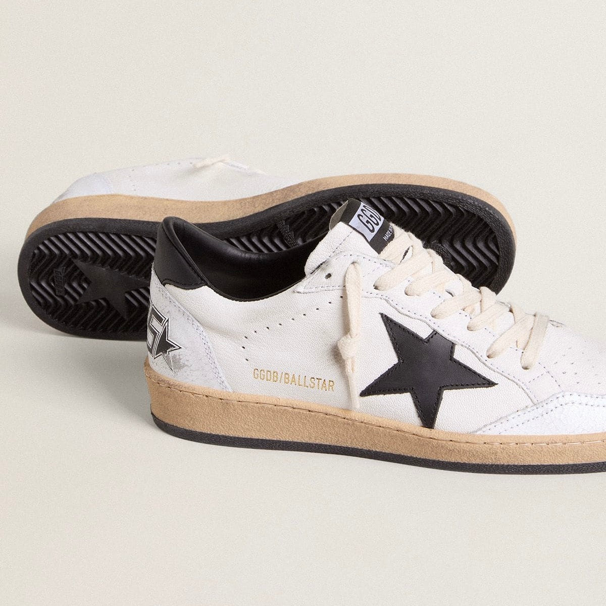 Golden Goose Ball Star in nappa with black star and black heel tab(Men)