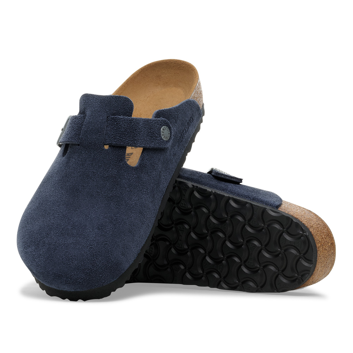 Birkenstock Boston Suede Leather "New Navy"