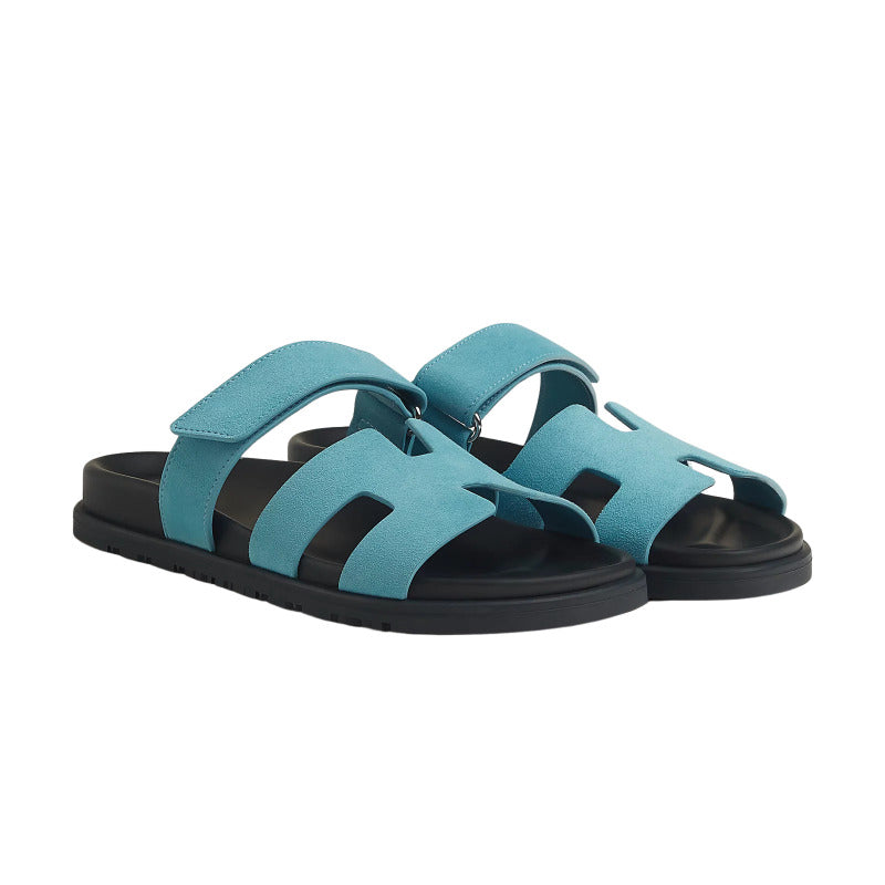 Hermès Chypre sandal 'Blue/Mineral'